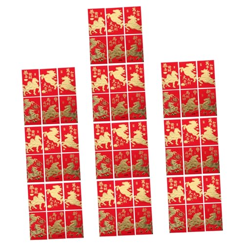 Lurrose 60 Stück Jahr Des Pferdes Rote Umschläge Traditionelle Chinesische Geldumschläge aus Stabilem Vielseitig für Bargeld und Geschenke Kreatives Design für Neujahrsfest Lurrose 60 Stück Jahr Des Pferdes Rote Umschläge Traditionelle Chinesische Geldumschläge aus Stabilem Vielseitig für Bargeld und Geschenke Kreatives Design für Neujahrsfest von Lurrose