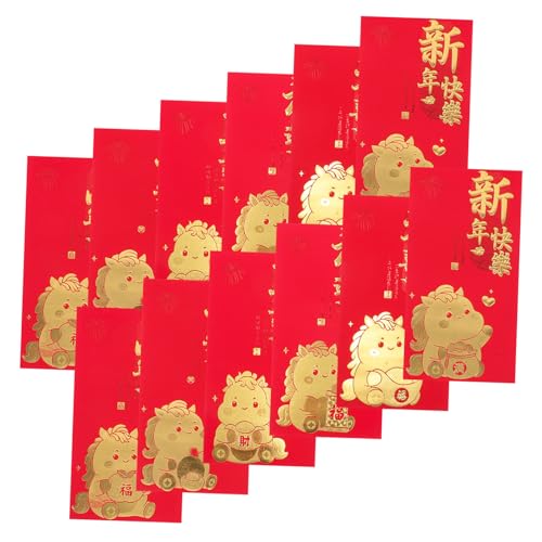 Lurrose 60 Stück Kreative rote Umschläge für das Jahr des Pferdes chinesische rote taschen Li xi -Umschlag Vietnamesisch Geldpaket für Jahr Paket Hong Bao Umschläge Papier von Lurrose