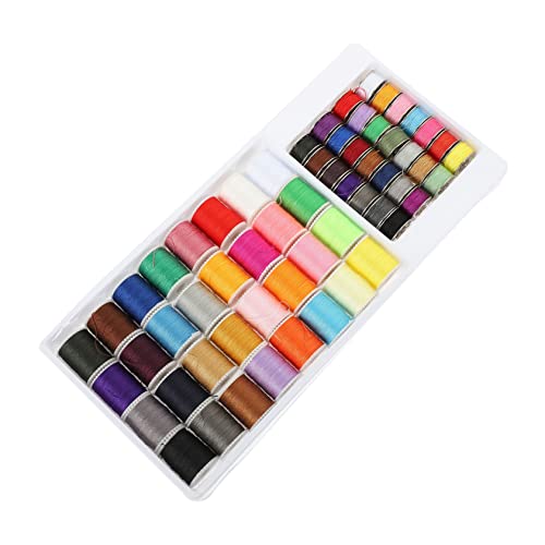 Lurrose 60 Stück Nähgarn schwarzer Faden zum Nähen Quilten Stickmaschinenzubehör Spule handliches Nähen stickrahmen embroidery materiol praktisches Stickgarn tragbares Stickgarn Plastik von Lurrose