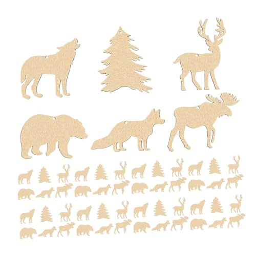 Lurrose 60 Stück Teiliges Unvollendete Holzrohlinge Wildtier anhänger aus Stabilem Holz DIY Graffiti Chips für Kreative Waldtier dekoration Spaß beim Basteln für Party Naturbelassene Lurrose 60 Stück Teiliges Unvollendete Holzrohlinge Wildtier anhänger aus Stabilem Holz DIY Graffiti Chips für Kreative Waldtier dekoration Spaß beim Basteln für Party Naturbelassene von Lurrose