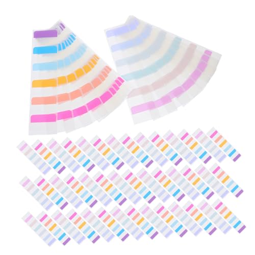 Lurrose 600 Stück Bunte Haft-index Tabs mit Beschreibbarer Fläche Selbstklebende Ablösbare Buchmarker in Pastellfarben Stabile Papierindexetiketten für Notizen Lesezeichen und von Lurrose