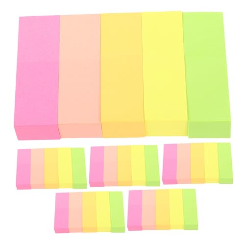 Lurrose 600 Stück Bunte Sticky Tabs Haftnotizen Selbstklebende Seitenmarker Klebezettel für Bücher Textmarker Registerkarten für Schüler Büroorganisation Praktisch Tragbar Lurrose 600 Stück Bunte Sticky Tabs Haftnotizen Selbstklebende Seitenmarker Klebezettel für Bücher Textmarker Registerkarten für Schüler Büroorganisation Praktisch Tragbar von Lurrose