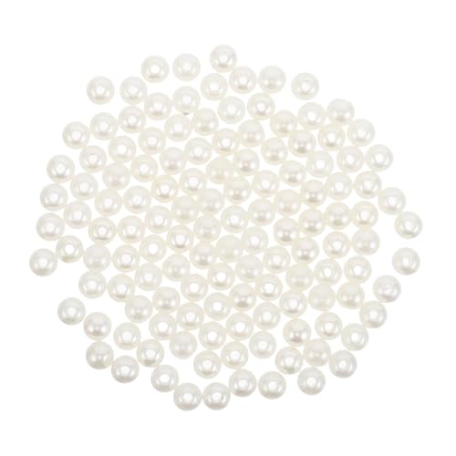 Lurrose 600 Stück Kunstperlen-abstandshalter Mit Löchern Für Die Herstellung Von Schmuck, Armbändern Und Halsketten, Künstliche Runde Imitationsperlen, Abs, Vasenfüller, Basteln, Lurrose 600 Stück Kunstperlen-abstandshalter Mit Löchern Für Die Herstellung Von Schmuck, Armbändern Und Halsketten, Künstliche Runde Imitationsperlen, Abs, Vasenfüller, Basteln, von Lurrose
