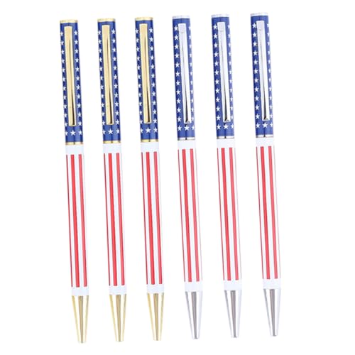 Lurrose 6Stücke Multifunktions Kugelschreiber mit Patriotischem Sternmuster Ergonomisches Design Glattes Schreiben für Schüler und Kreative Notizen Tragbar und Leicht Vielseitig Lurrose 6Stücke Multifunktions Kugelschreiber mit Patriotischem Sternmuster Ergonomisches Design Glattes Schreiben für Schüler und Kreative Notizen Tragbar und Leicht Vielseitig von Lurrose