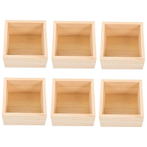 Lurrose 6er-packung Aufbewahrungsbox Aus Holz Ohne Deckel Kiste Zusammenklappbar Korb Organisation Faltbar Würfel Kabel Karton Tasche Veranstalter Kleine Lagerbehälter Lurrose 6er-packung Aufbewahrungsbox Aus Holz Ohne Deckel Kiste Zusammenklappbar Korb Organisation Faltbar Würfel Kabel Karton Tasche Veranstalter Kleine Lagerbehälter von Lurrose