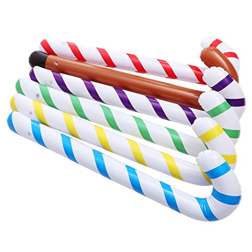 Lurrose Zuckerstangen-dekorationen Aufblasbar 6 Stück Spazierstock-spielzeug Für Jungen Und Mädchen Geburtstag Hochzeit Halloween Schulveranstaltungen Lurrose Zuckerstangen-dekorationen Aufblasbar 6 Stück Spazierstock-spielzeug Für Jungen Und Mädchen Geburtstag Hochzeit Halloween Schulveranstaltungen von Lurrose