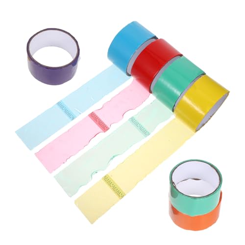 Lurrose 7 Stück Regenbogen -Stromband farbige Bänder klebeband selbstklebendes Klebeband Büroband sensorisches klebriges Ballspielzeugband Buntes für bopp Lurrose 7 Stück Regenbogen -Stromband farbige Bänder klebeband selbstklebendes Klebeband Büroband sensorisches klebriges Ballspielzeugband Buntes für bopp von Lurrose