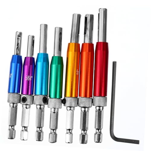 Lurrose 7 Stück Teiliges Bohrer für Türen Hinge Bohrer mit Lochstanzer Hochgeschwindigkeitsstahl für Türscharnierinstallation Präzise Bohrführung und Vielseitige Anwendungen Lurrose 7 Stück Teiliges Bohrer für Türen Hinge Bohrer mit Lochstanzer Hochgeschwindigkeitsstahl für Türscharnierinstallation Präzise Bohrführung und Vielseitige Anwendungen von Lurrose