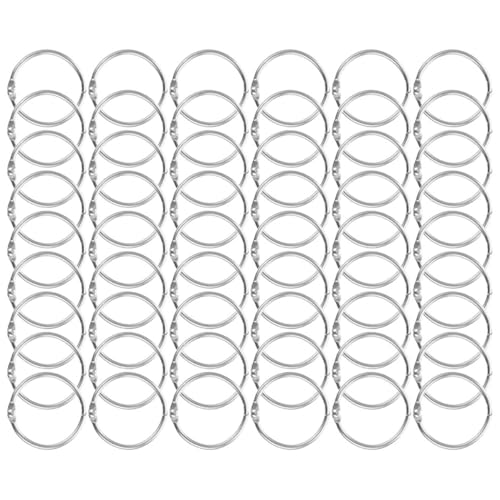 Lurrose 70 Stück Wiederverwendbare Buchbinderinge Praktische Lose Ringe für Diy Projekte Innendurchmesser für Scrapbooking und Handwerk Lurrose 70 Stück Wiederverwendbare Buchbinderinge Praktische Lose Ringe für Diy Projekte Innendurchmesser für Scrapbooking und Handwerk von Lurrose