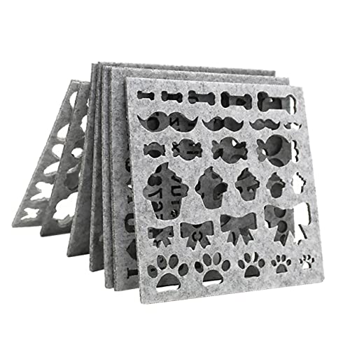 Lurrose 7Stücke DIY Bastelschablonen für Nadelfilz Craft Shaping Mould Strapazierfähigem Material Vielseitig Einsetzbar für Projekte für Anfänger von Lurrose