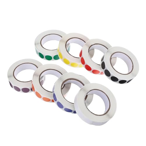 Lurrose 8 Kleines Punktetikett Aufkleber Rund Farbige Punkte Farbige Kreisaufkleber Etiketten Farbaufkleber Punkte Farbpunktaufkleber Abnehmbare Punkte Aufkleber Aus Beschichtetem Papier von Lurrose