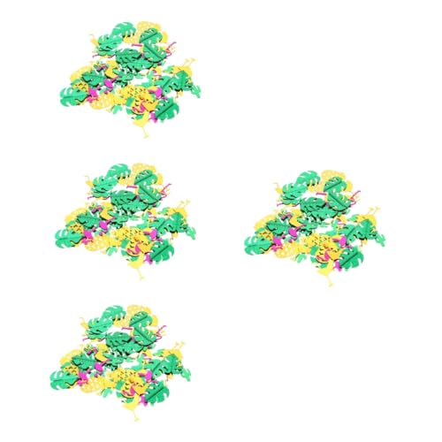 Lurrose 8 Packungen Schildkrötenblatt-konfetti Hawaiianisches Tischkonfetti Sommerfest Konfetti Tropisches Konfetti Dschungel Konfetti Palmenblätter Papier Monsterblatt Urwald Baby von Lurrose