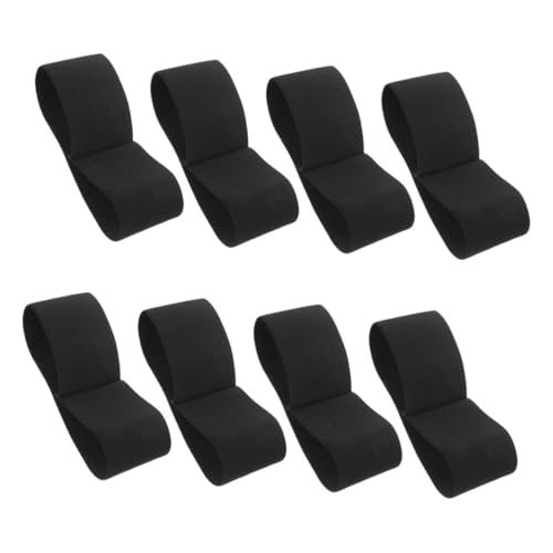 Lurrose 8 Stück Elastische Schwarze Gedenkarmbänder für Sport Fitness und Beerdigungen Verstellbar für Männer und Frauen für Verschiedene Aktivitäten von Lurrose