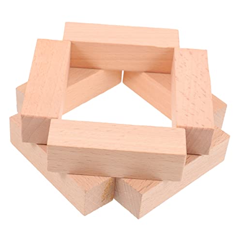 Lurrose 8 Stück Holzstempel Buchenholz Diy Stempel für Kreative Bastelprojekte für Scrapbooking Briefe und Kunsthandwerk Langlebig und Bruchsicher von Lurrose