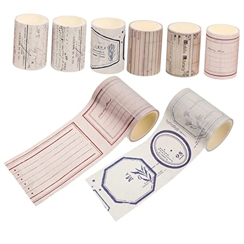 Lurrose 8 Stück Retro -Nostalgie und Papierband Papier Klebeband Klebebänder für Sammelalben Vintage DIY Washi Tape papierklebeband selber machen Scrapbook-Washi-Tape Lurrose 8 Stück Retro -Nostalgie und Papierband Papier Klebeband Klebebänder für Sammelalben Vintage DIY Washi Tape papierklebeband selber machen Scrapbook-Washi-Tape von Lurrose