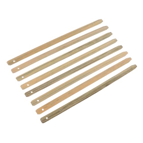 Lurrose 8 Stück Teiliges Bambus Fächergriff Polierte Glatte Griffe Splintfrei Minimalistisches Design Sicherer Halt für DIY Handfächer Chinesische Runde Fächer Herstellung Bastelzubehör von Lurrose