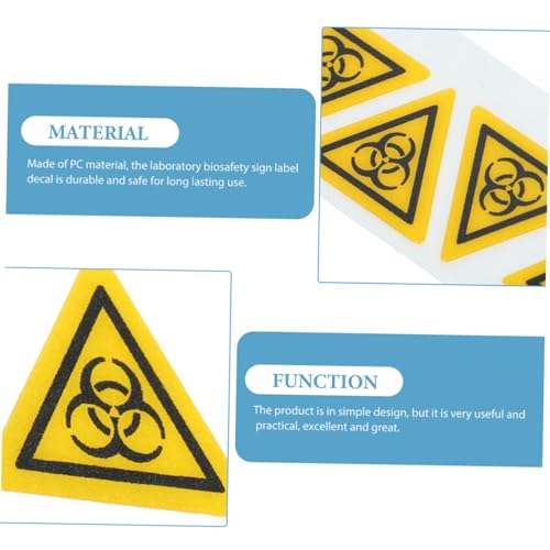 Lurrose 8 Stück Teiliges Biologisches Warnaufkleber für Stark Haftend Biogefahr Schild Einfach Anzubringen Einsetzbar für Sicherheitskennzeichnung Lurrose 8 Stück Teiliges Biologisches Warnaufkleber für Stark Haftend Biogefahr Schild Einfach Anzubringen Einsetzbar für Sicherheitskennzeichnung von Lurrose