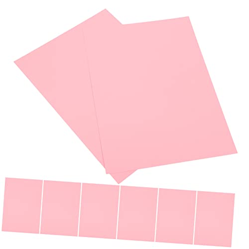 Lurrose 80 Blatt Papierstau Scrapbooking kraftpapier vellum paper kraft paper malpapier Konstruktionspapier Druckerpapier quadratisches Origami-Papier farbiges Bastelpapier Rosa von Lurrose