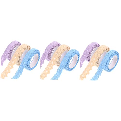 Lurrose 9 Rollen Stoff-spitzenband Stoffspitzen-diy-bänder Abdeckband Aus Papier Dekoratives Abdeckband Spitzenbandaufkleber Diy-klebebänder Glanzband Kreative Spitzenbänder Glitzerband Lurrose 9 Rollen Stoff-spitzenband Stoffspitzen-diy-bänder Abdeckband Aus Papier Dekoratives Abdeckband Spitzenbandaufkleber Diy-klebebänder Glanzband Kreative Spitzenbänder Glitzerband von Lurrose