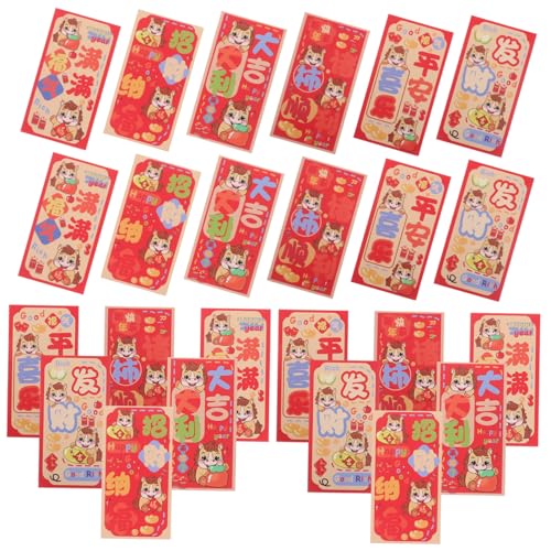 Lurrose 90 Stück Rote Umschläge Jahr Des Pferdes Hong Bao Glücksumschläge für Frühlingsfest Hochzeit Geburtstag Traditionelle Chinesische Geldgeschenke von Lurrose