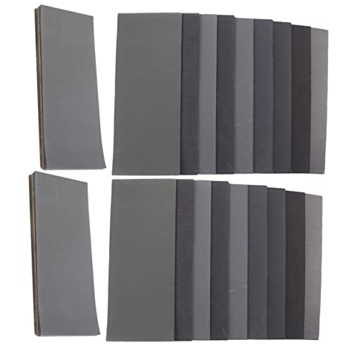 Lurrose 90Stücke Teiliges Sandpapier Set Schleifpapier Für Holz Kunststoffe Nass Und Trockenanwendung Vielseitig Einsetzbar Für Polieren Und Veredeln von Lurrose