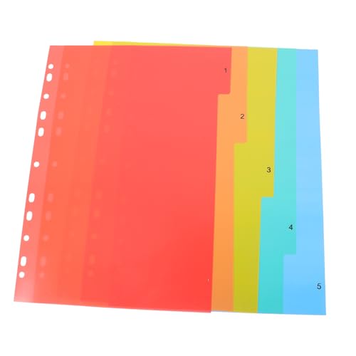 Lurrose A4 Trennblätter Satz 11 Löcher Bunte Indexseite für Notizblöcke Klassifizierungsteiler Ordnerteiler für Büro und Schule Langlebig und Farbcodiert Lurrose A4 Trennblätter Satz 11 Löcher Bunte Indexseite für Notizblöcke Klassifizierungsteiler Ordnerteiler für Büro und Schule Langlebig und Farbcodiert von Lurrose