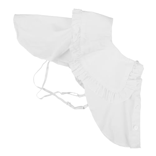 Lurrose Abnehmbarer Damen Fake Shirt Collar Baumwolle Rundkragen Rüschen Krageneinsatz Frühling Herbst Mode Accessoire für Blusen und Pullover Lurrose Abnehmbarer Damen Fake Shirt Collar Baumwolle Rundkragen Rüschen Krageneinsatz Frühling Herbst Mode Accessoire für Blusen und Pullover von Lurrose