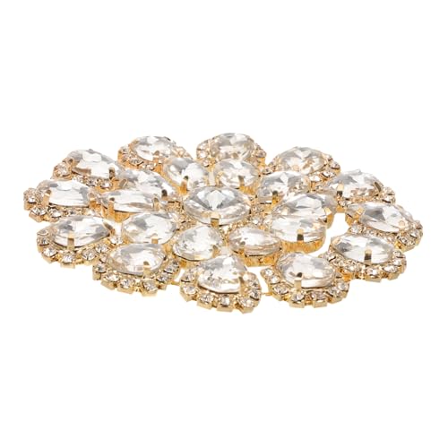 Lurrose Accessoires Für Bag Diamond Schnalle Kleidnähte Strasssteine Jacken Gestickter Aufnäher Taschen-patch Schuhe Strass Brieftasche Charme Hochzeitskleiderapplikation Zinklegierung von Lurrose