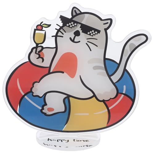 Lurrose Acryl Notizklammer Niedlicher Desktop Memo Halter für Fotos und Notizen für Büro Schule Zuhause Cat Wiederverwendbar Dekorativ für und Anlässe von Lurrose