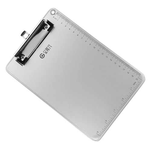 Lurrose Aluminiumlegierung Klemmbrett Mit Rutschfester Oberfläche Stabiler Stahlclip Für Schule Und Büro Korrosionsbeständig Und Langlebig Praktische Zwischenablage Für Dokumente von Lurrose