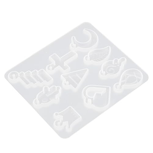 Lurrose Anhängerform Aus Harz Gießform Für Anhänger Schmuckzubehör Für Erwachsene Diy-bastelform Epoxidform Selber Machen Ohrringformen Herstellung Basteln Geformt Kieselgel Weiß von Lurrose