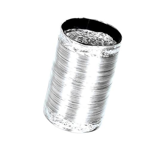 Lurrose Auspuff Küchenleitung Küchenentlüftungsschlauch Flexibler Luftkanal Entlüftungsschlauch Zu Hause Küchenzubehör Küchenhaubenschlauch Aluminiumfolie Silver von Lurrose