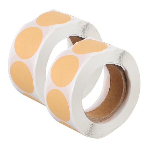 Lurrose Blanko-aufkleberetiketten Aus Kraftpapier – 2 Rollen Runde Siegelaufkleber Für Den Einsatz Im Büro Lurrose Blanko-aufkleberetiketten Aus Kraftpapier – 2 Rollen Runde Siegelaufkleber Für Den Einsatz Im Büro von Lurrose