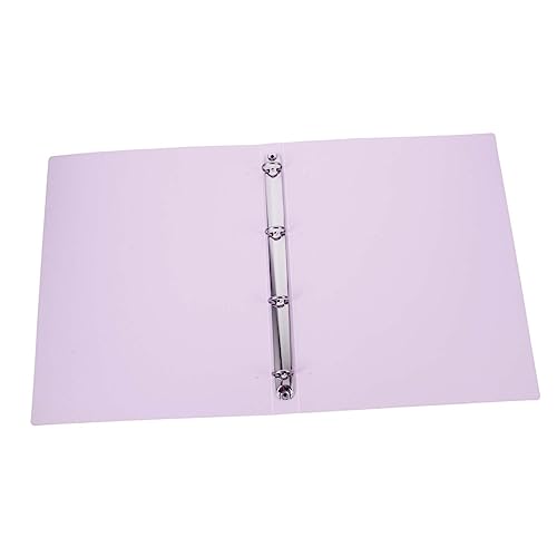 Lurrose Blatt Mappe Klebestreifen für Bücher Reißverschluss-Ordner Klemmbrett mit Speicher aktenkoffer aktentaschen Schutz vor losen Blättern Ordner für wichtige Dokumente Metall Violett von Lurrose