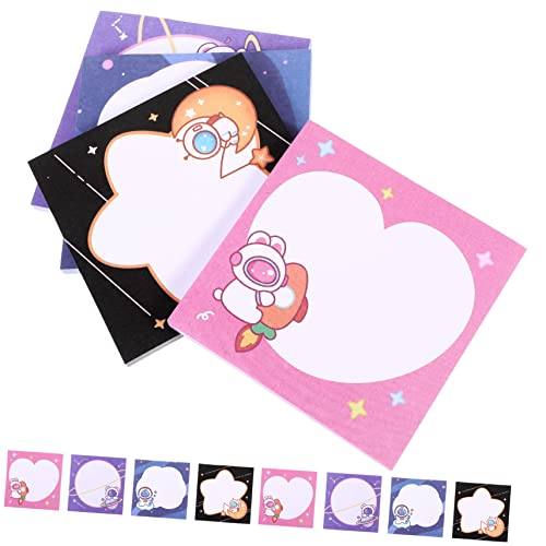 Lurrose Cartoon Haftnotizen Selbstklebende Notizblöcke für Schule Büro und Zuhause Kreative Notizzettel Bunten Designs Styles Gemischt von Lurrose