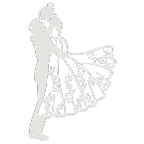 Lurrose DIY Bastelschablone scheckheft wedding card wedding decoration Hochzeitsstanzformen the wedding invitation Dekorativ Kuchen Stanzteile aus Metall Party-Stanzformen Kohlenstoffstahl von Lurrose