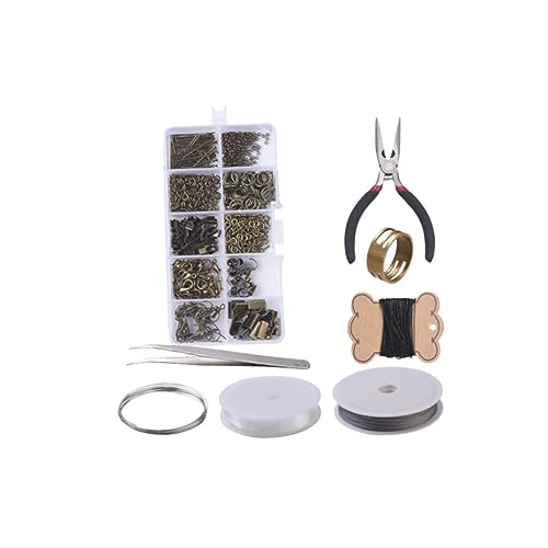 Lurrose DIY Ohrstecker Zubehör Set aus Metall Antikgrün Leichtes Hautfreundliches Material Werkzeug für Handgefertigten Schmuck und an Frauen zu Besonderen Anlässen von Lurrose