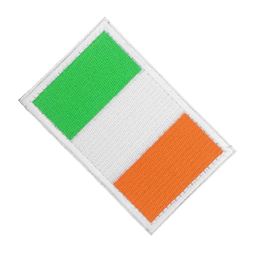 Lurrose Dekorativer Flaggenaufnäher Tiere Gestickte Aufnäher Jackenflicken Aufnäher Für Hüte Taschenaufnäher Irischer Aufnäher Zum Aufbügeln Rucksack-patches Irland-aufkleber Nylon von Lurrose