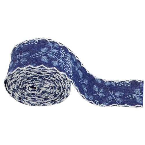 Lurrose Denimband mit Spitzenkante Vielseitiges Jeansstoffband für Diy Kleidung Schuhdekorationen Haarschleifen und Kopfband Yards für Kreative Projekte und Designs Lurrose Denimband mit Spitzenkante Vielseitiges Jeansstoffband für Diy Kleidung Schuhdekorationen Haarschleifen und Kopfband Yards für Kreative Projekte und Designs von Lurrose