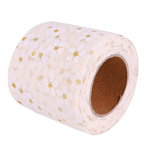 Lurrose Diy Dekorationsband mit Kleinen Pflaumenblüten Bedrucktes Netzband für Kleidung Haarschmuck und Bastelarbeiten Beige Yards Lurrose Diy Dekorationsband mit Kleinen Pflaumenblüten Bedrucktes Netzband für Kleidung Haarschmuck und Bastelarbeiten Beige Yards von Lurrose