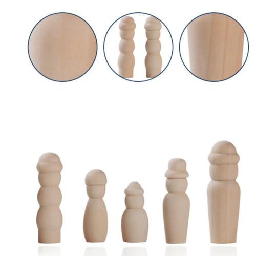 Lurrose Diy Holzpuppen Körper für Bastelprojekte Unlackierte Figuren Hochwertigem Holz für Kreative Kinderaktivitäten und Persönliche Gestaltungen Lurrose Diy Holzpuppen Körper für Bastelprojekte Unlackierte Figuren Hochwertigem Holz für Kreative Kinderaktivitäten und Persönliche Gestaltungen von Lurrose