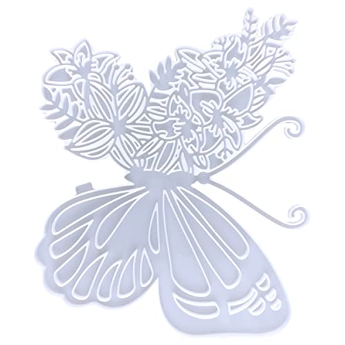 Lurrose Diy Silikon Schmetterling Wanddekorationsform Flexible und Langlebige Gießform für Kreative Wandornamente für Diy Projekte und Bastelarbeiten von Lurrose