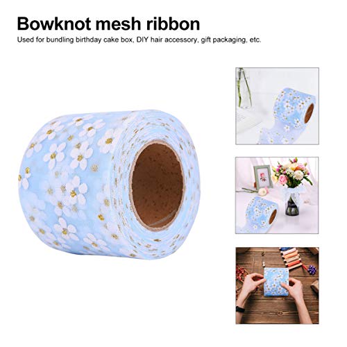 Lurrose Diy Spitzenband mit Kleinen Pflaumenblüten für Haarschmuck und Kleidung Yards Himmelblau für Kreative Bastelprojekte und Hochzeitsaccessoires von Lurrose