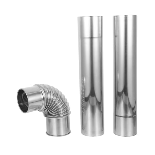 Lurrose Edelstahl Schornsteinrohr Campingofen Kaminrohr Verlängerung Stabile Ofenrohr Zubehör Kompatibel mit Holzherd Boiler Kamin Einfache Montage Sichere Rauchabführung für Outdoor und Lurrose Edelstahl Schornsteinrohr Campingofen Kaminrohr Verlängerung Stabile Ofenrohr Zubehör Kompatibel mit Holzherd Boiler Kamin Einfache Montage Sichere Rauchabführung für Outdoor und von Lurrose
