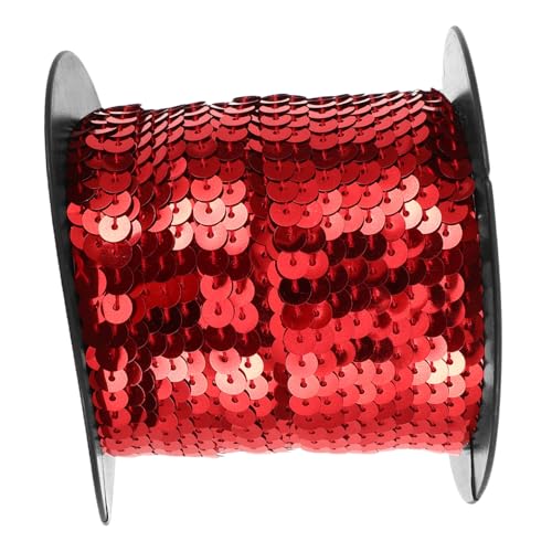 Lurrose Elastisches Paillettenband Yards Glitzernde Diy Dekobänder für Kostüme Kreative Bastelprojekte und Stoffverzierungen Vielseitig Einsetzbar Große Rote Pailletten Lurrose Elastisches Paillettenband Yards Glitzernde Diy Dekobänder für Kostüme Kreative Bastelprojekte und Stoffverzierungen Vielseitig Einsetzbar Große Rote Pailletten von Lurrose
