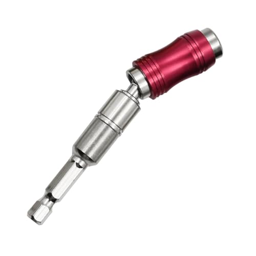 Lurrose Elektrische Bohrverbindung Freigeben Magnet Schlüssel Bohrerweiterungsadapter Schwenkbarer Bitspitzenhalter Bohrerhalter Schnellspannbohrer Chrom-vanadium-stahl Rot von Lurrose