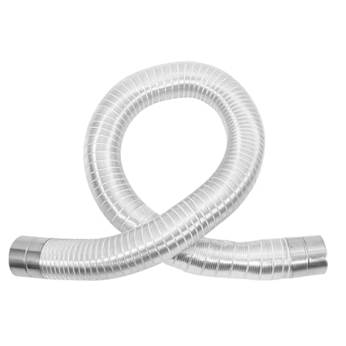 Lurrose Entlüftungsschlauch Aluminium Flexibles Teleskoprohr Langlebiger Entlüftungsschlauch für Küchen und Geräteanschlüsse Präzise Verarbeitung und Sicherer Einsatz von Lurrose