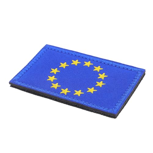 Lurrose Eu -flagge Patch Europäische Union Flaggen Applikat Gesticktes Land Flaggen Applique Dekoratives Abzeichen Für Kleidung Hut Rucksäcke von Lurrose