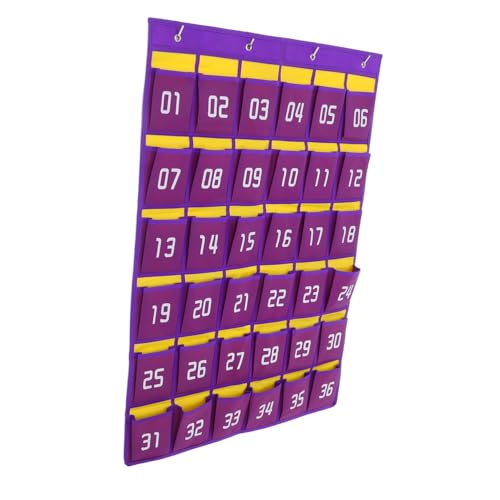 Lurrose Fächer Wandhänger Handy Organizer für Klassenzimmer Mobiler Handyhalter zur Sicheren Aufbewahrung Platzsparender Tür und Wandbeutel mit Praktischen Taschen für Schülergeräte Lurrose Fächer Wandhänger Handy Organizer für Klassenzimmer Mobiler Handyhalter zur Sicheren Aufbewahrung Platzsparender Tür und Wandbeutel mit Praktischen Taschen für Schülergeräte von Lurrose