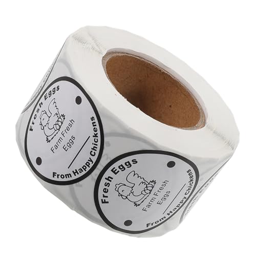 Lurrose Frische Eier Aufkleber Selbstklebende Etiketten für Eierkartons Dekorative Verpackung Geeignet für Bauernmärkte Verlängerte Frische und Ansprechendes Design von Lurrose